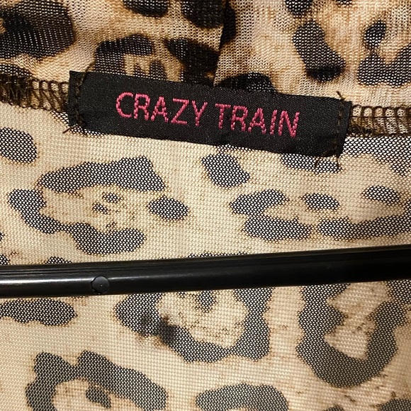 Crazy Train Leopard Print Mesh Kimono - Picture 3 of 3